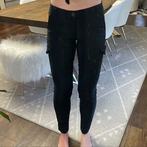 2000s Express Black Utility Skinny Jeans